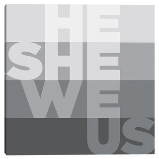 He She We Us by Parker Jones Canvas Art Print - Bed Bath & Beyond ...