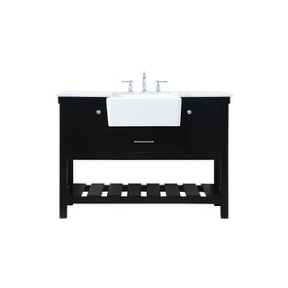 Elegant Lighting VF60148 Clement 48" Free Standing Single Basin Vanity