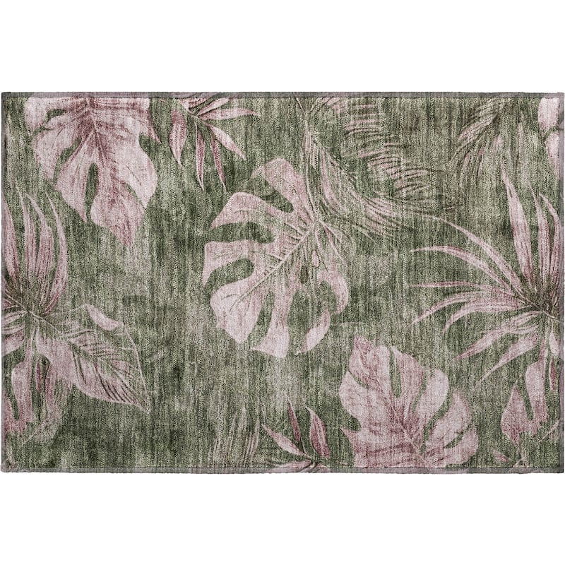 Premium Washable Super Soft Tropical Floral Mayfield Rug