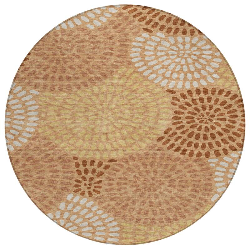 Machine Washable Indoor/ Outdoor Casual Ric Chantille Rug