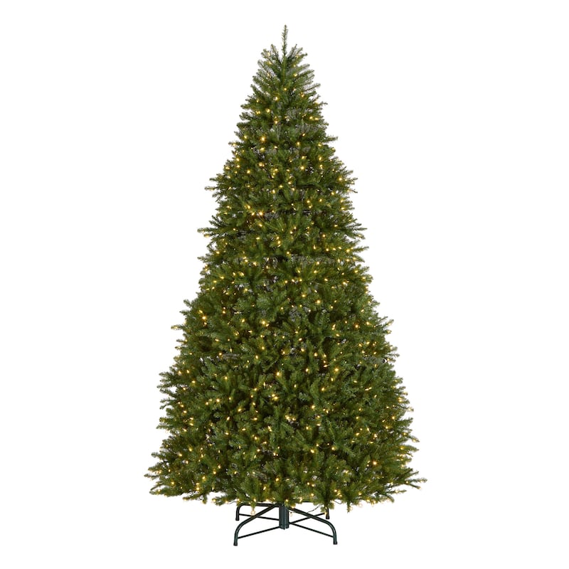 National Tree Company 10 ft. Dunhill Fir Tree with 1200 Dual Color LED Lights