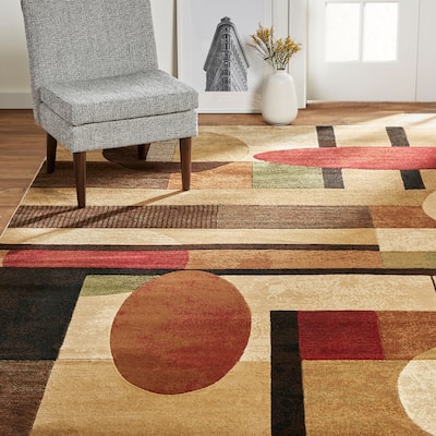 Home Dynamix Tribeca Jasmine Contemporary Geometric Area Rug