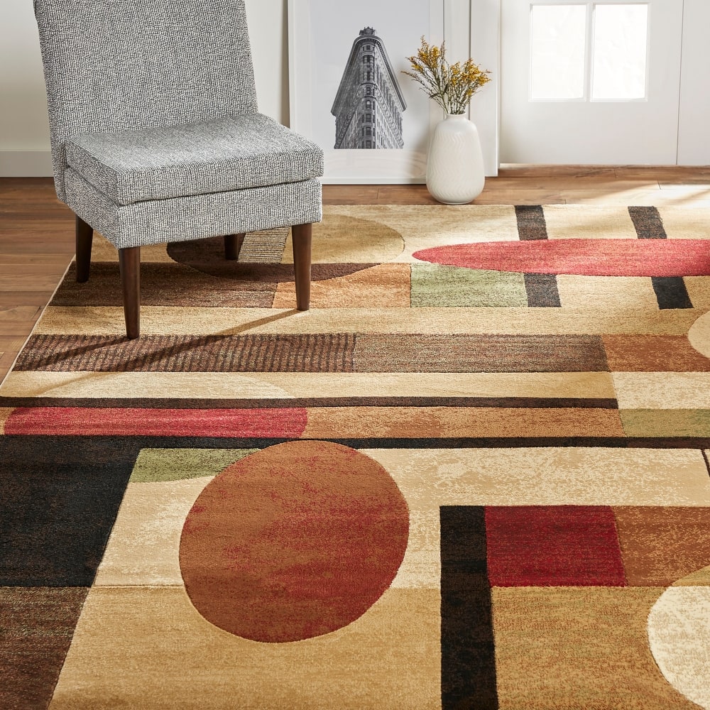 Home Dynamix Tribeca Jasmine Contemporary Geometric Area Rug