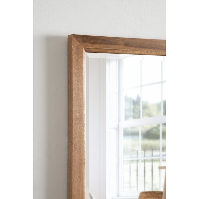 Kate and Laurel Hogan Wood Framed Wall Mirror