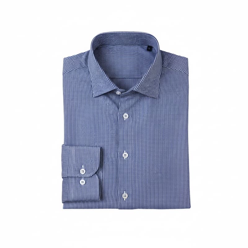 Nautica Men's Wrinkle-Resistant Gingham Performance Dress Shirt - Slim Fit