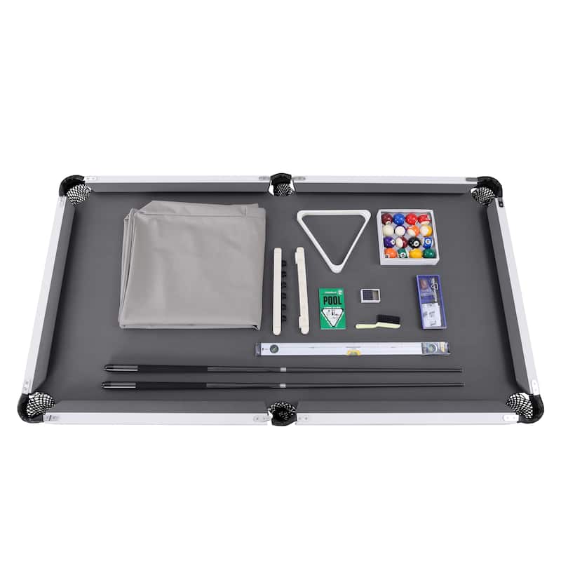 Eco-Pro Outdoor/Indoor Slate Pool Table with Pro Accessories 7ft
