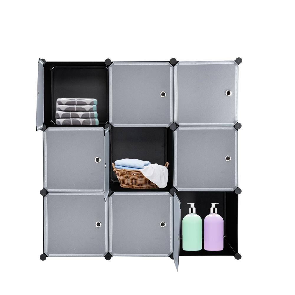 9 Cube Storage,Plastic Cube Organizer,DIY Modular Closet Cabinet