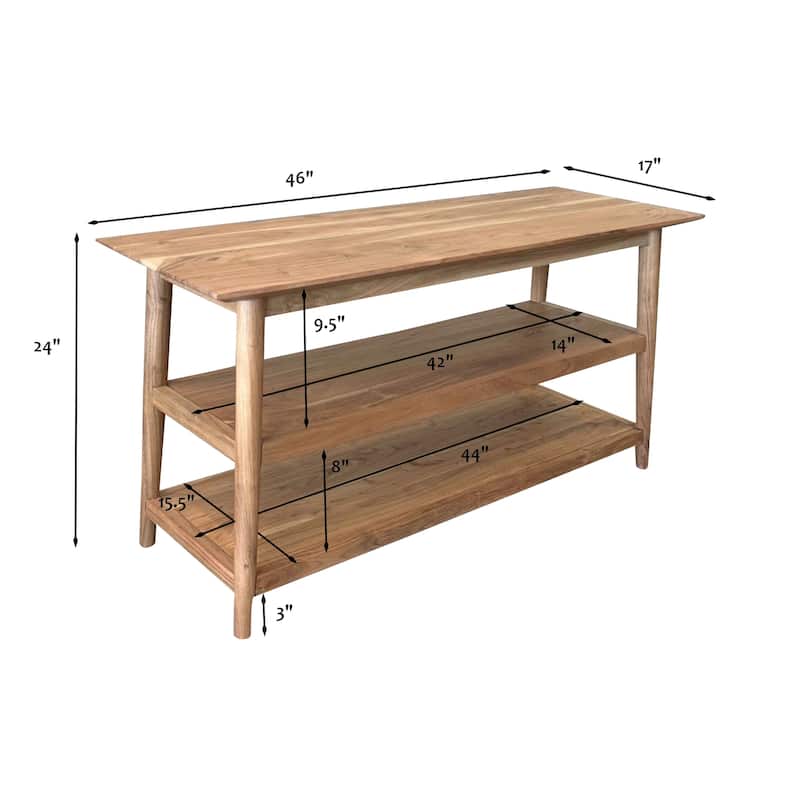 Acacia Wood TV Console