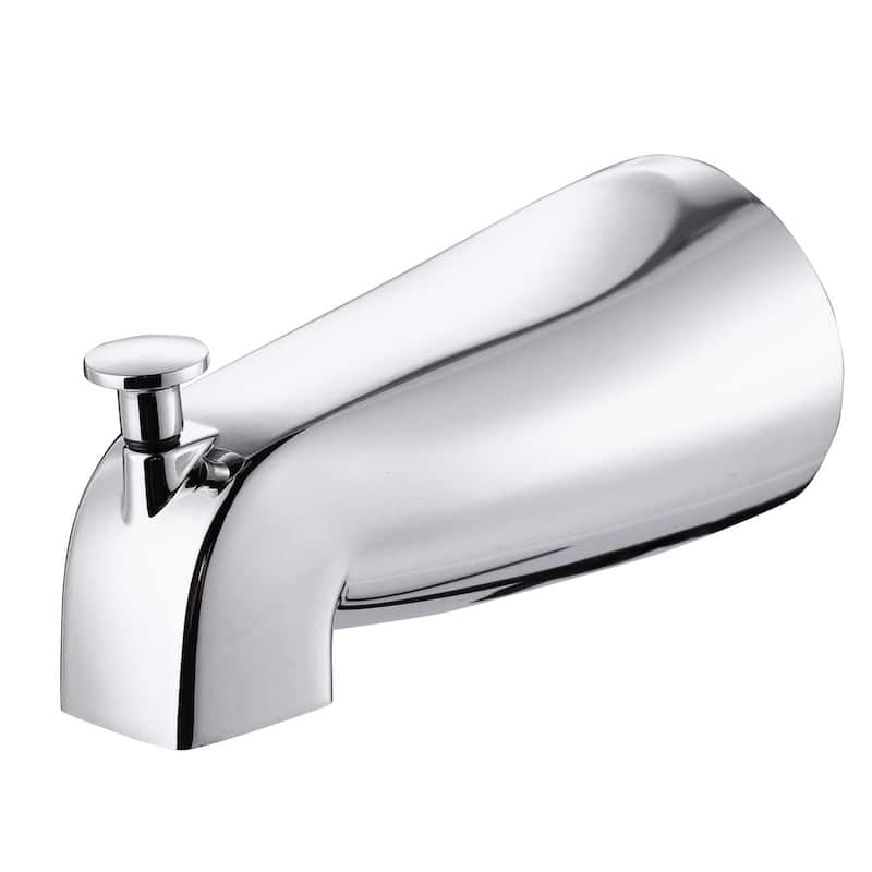 WOWOW Integrated Diverter Bathtub Spout - Polished Chrome
