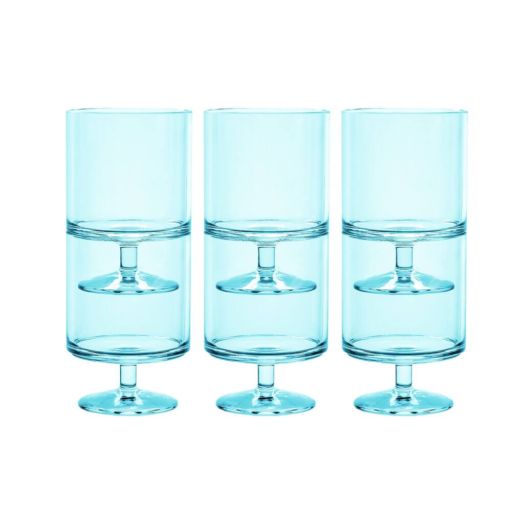 Abode Homewares Stacking Wine Goblet, 9.4 oz. Set of 6