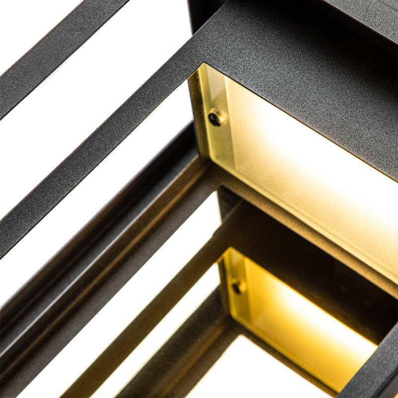 Modern Outdoor LED Wall sconce - Black