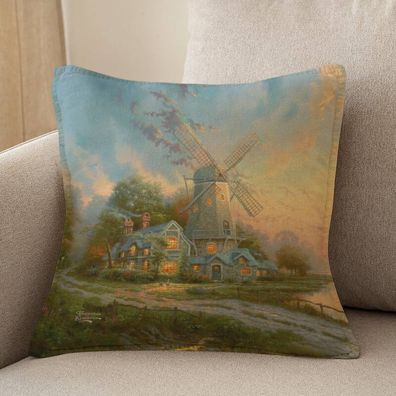 Thomas Kinkade The Wind of the Spirit Indoor Decorative Pillow by Laural Home