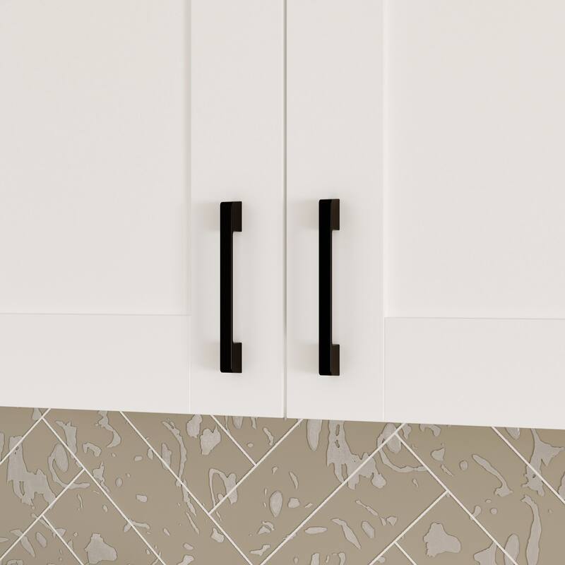 Modular White Kitchen Cabinet Set Customizable Base and Wall Cabinets Pantry Storage and DIY Countertop Design(Without desktop)