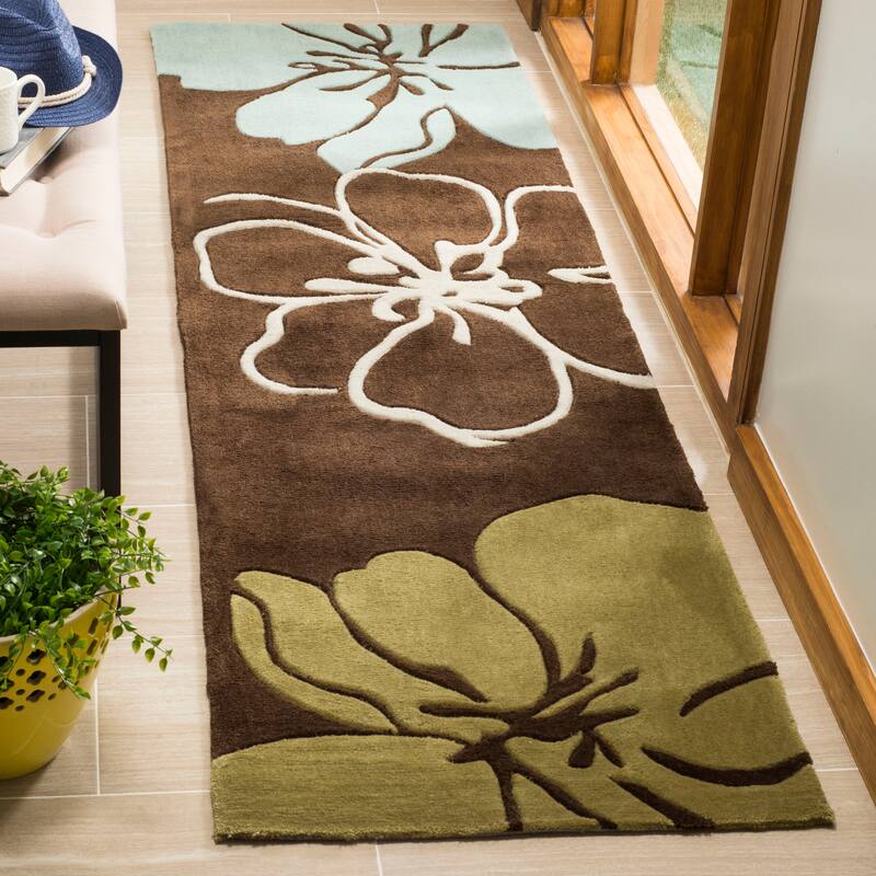 SAFAVIEH Handmade Modern Art Mackenzie Modern Polyester Rug