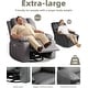 preview thumbnail 55 of 73, Oversized power recliner with heat, massage, 360 degrees swivel, and cup holder.