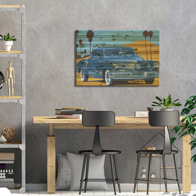 Jack Herer Automobile Print On Wood by High Art - Multi-Color