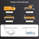 preview thumbnail 10 of 9, SweDrea Plush Hybrid Memory Foam 8/12 in.Cooling Breathable Mattress with CertiPUR-US, SGS and OEKO-TEX