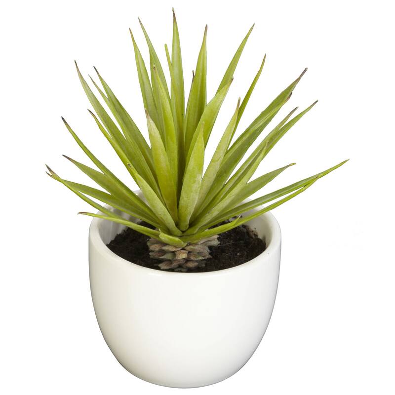 Decorative Agave Plant Set of 3 Modern Home Decor Living Room, Office, Tabletop Plants - 0.71ft.