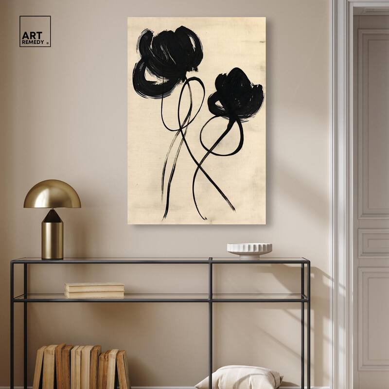 Florals in the Minimal II Canvas by Art Remedy, Gallery Wrapped