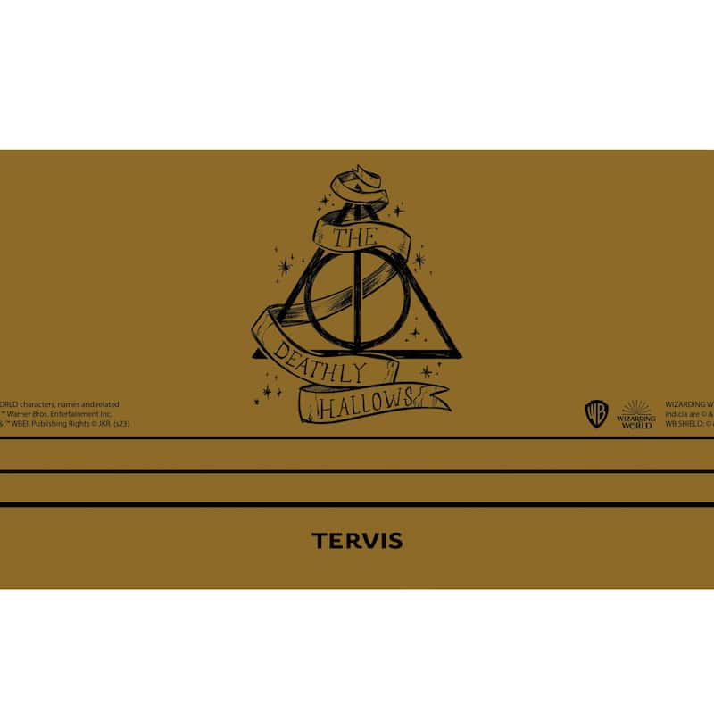 Tervis Traveler Harry Potter Deathly Hallows Triple Walled Insulated Travel Tumbler, Stainless Steel