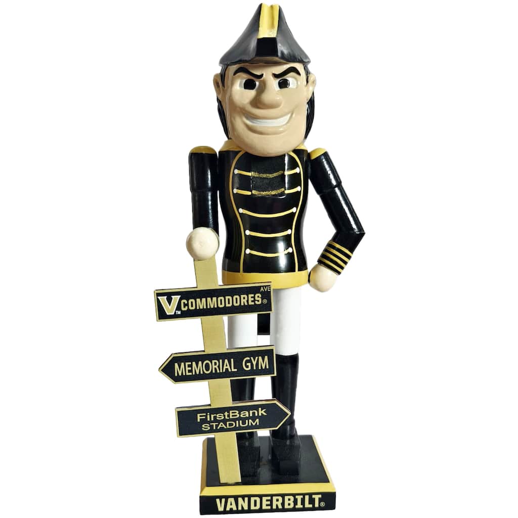 NCAA 12" Vanderbilt Mascot Nutcracker