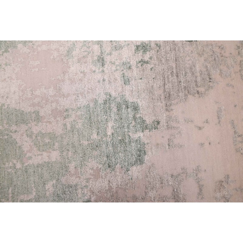 ECARPETGALLERY Hand-knotted Legacy Dark Green Silk, Wool Rug - 2'6 x 12'0