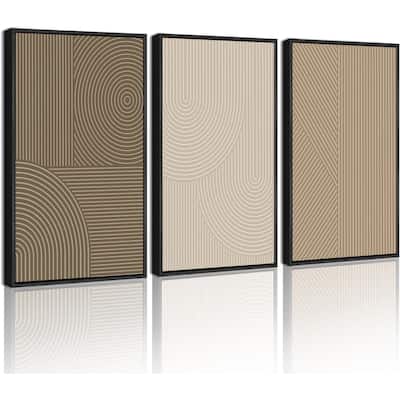 Wall Art Modern Boho Neutral Line Wall Decor Geometric Artwork