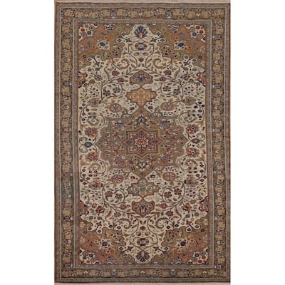 Anatolian Vintage Area Rug Handmade Living Room Wool Carpet - 6'9" X 10'3"