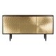preview thumbnail 2 of 7, SAFAVIEH Couture Eleni Brass Sideboard - Dark Brown - 18 in w x 69 in d x 36 in h