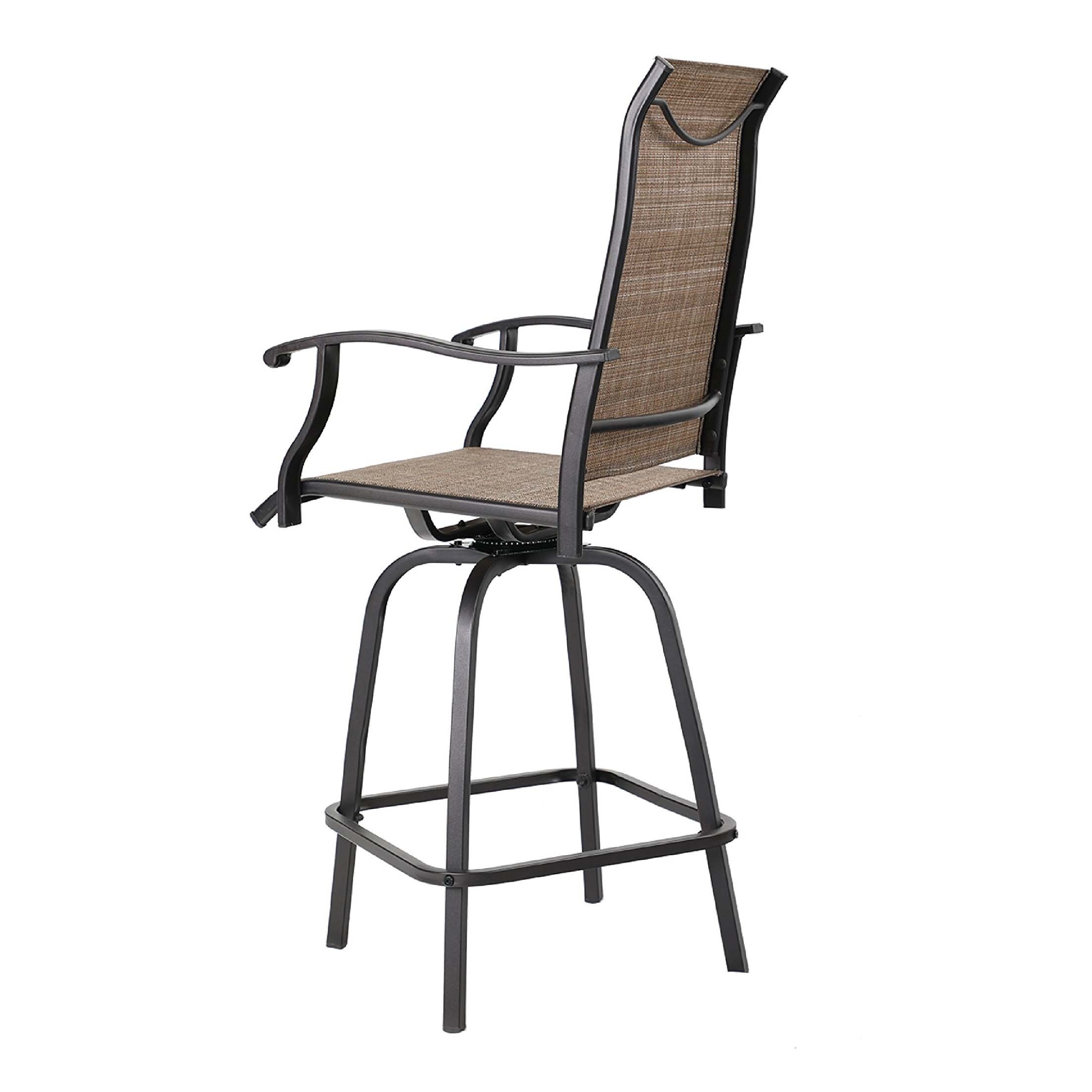 Shop Phi Villa All Weather Swivel Patio Bar Stools Set Of 2