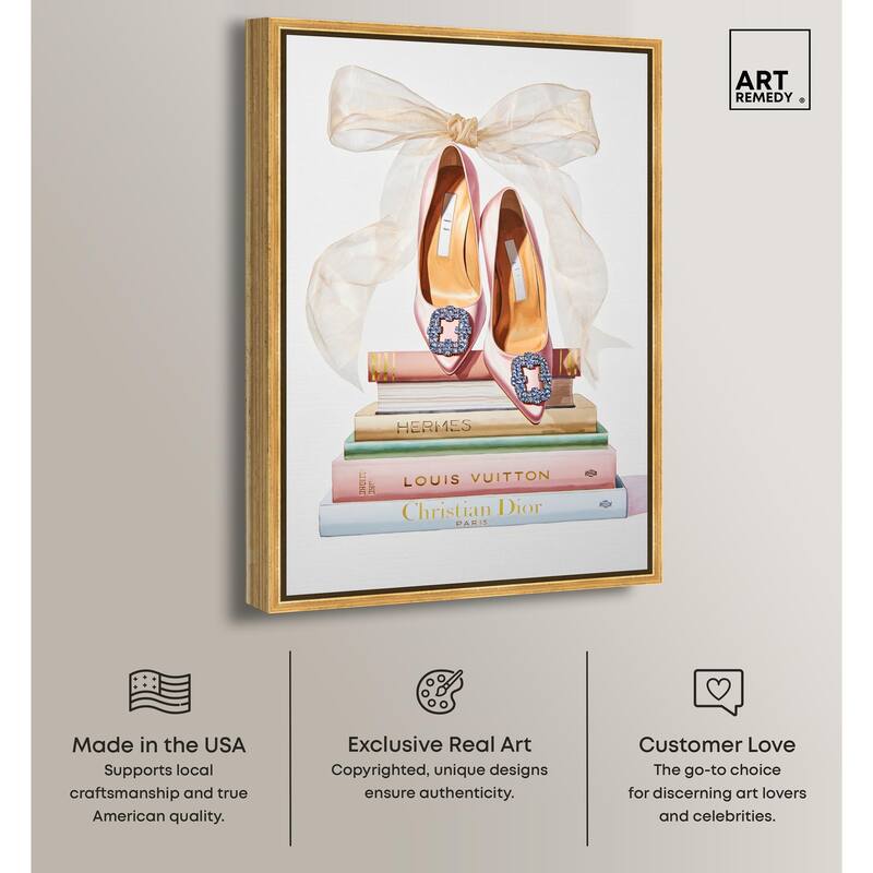 Designer Library Canvas by Art Remedy