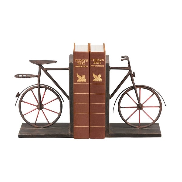 Elk Home 51-3857 Sterling Pair Bicycle Bookends