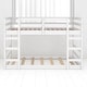 preview thumbnail 7 of 18, Full Over Full Bunk Bed with Ladder and Guardrails, Solid Wood Frame, No Box Spring Required