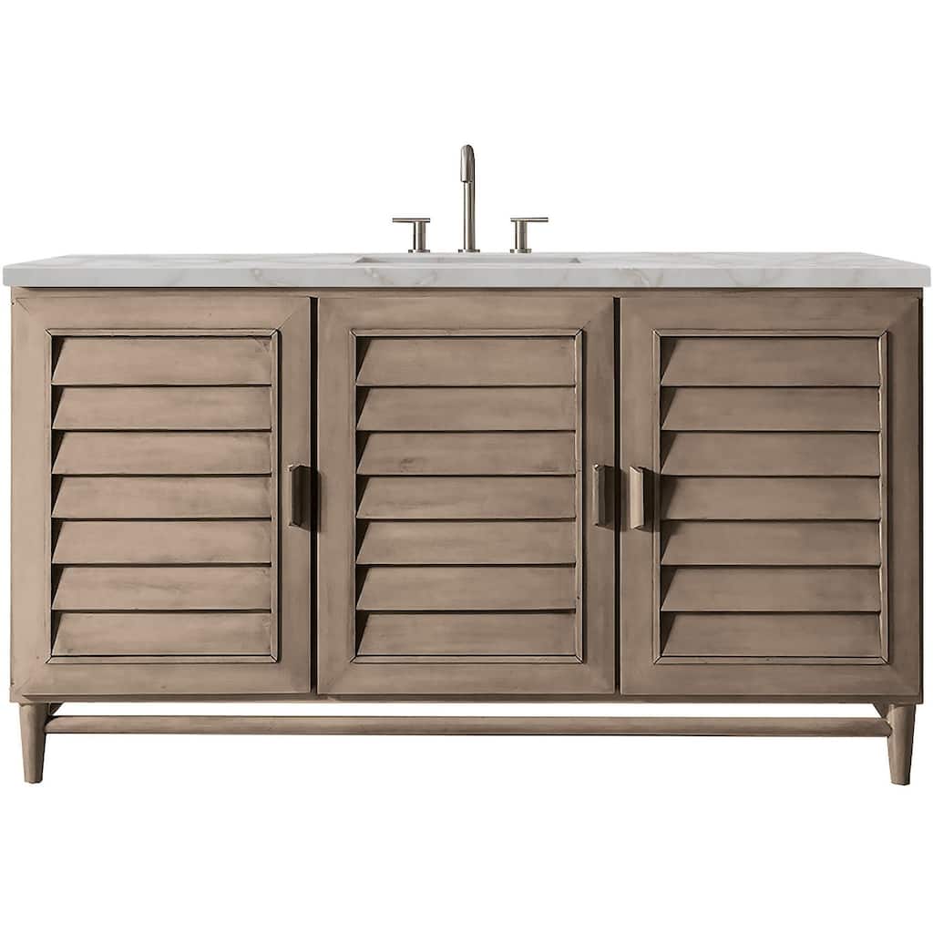 James Martin Vanities 620-V60S-FVSL Portland 60" Free Standing Single