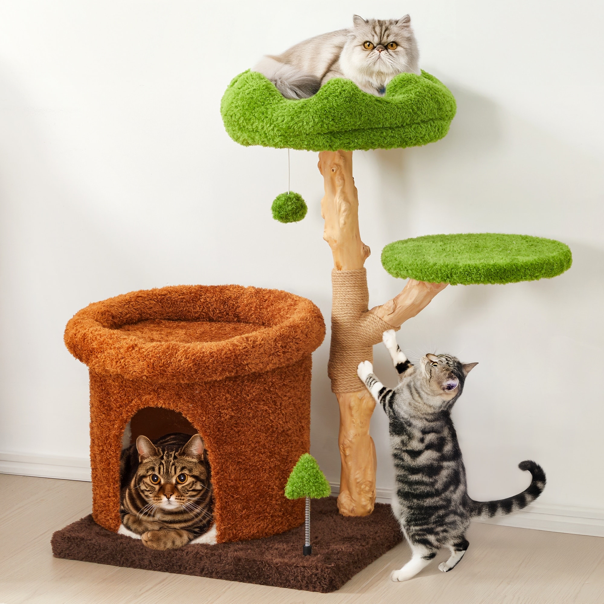 CAT★ 32-Inch Multi-Level Cute Cat Tree - On Sale - Overstock - 42983328
