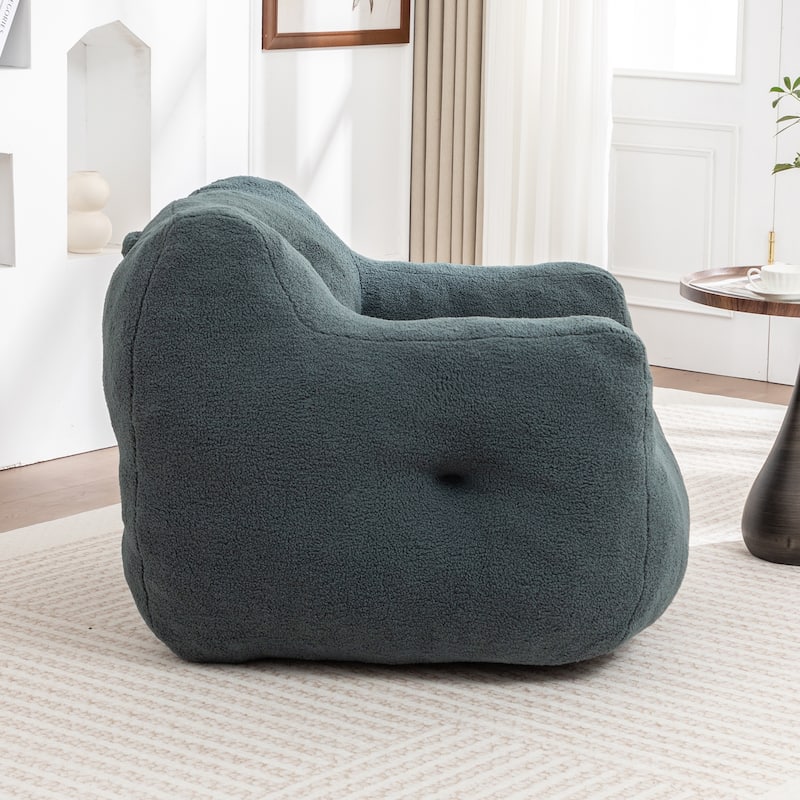 Bean Bag Chair, Bean Bag Sofa Chair with Armrests Stuffed High-Density Foam, Lazy Sofa Comfy Chairs BeanBag Chair