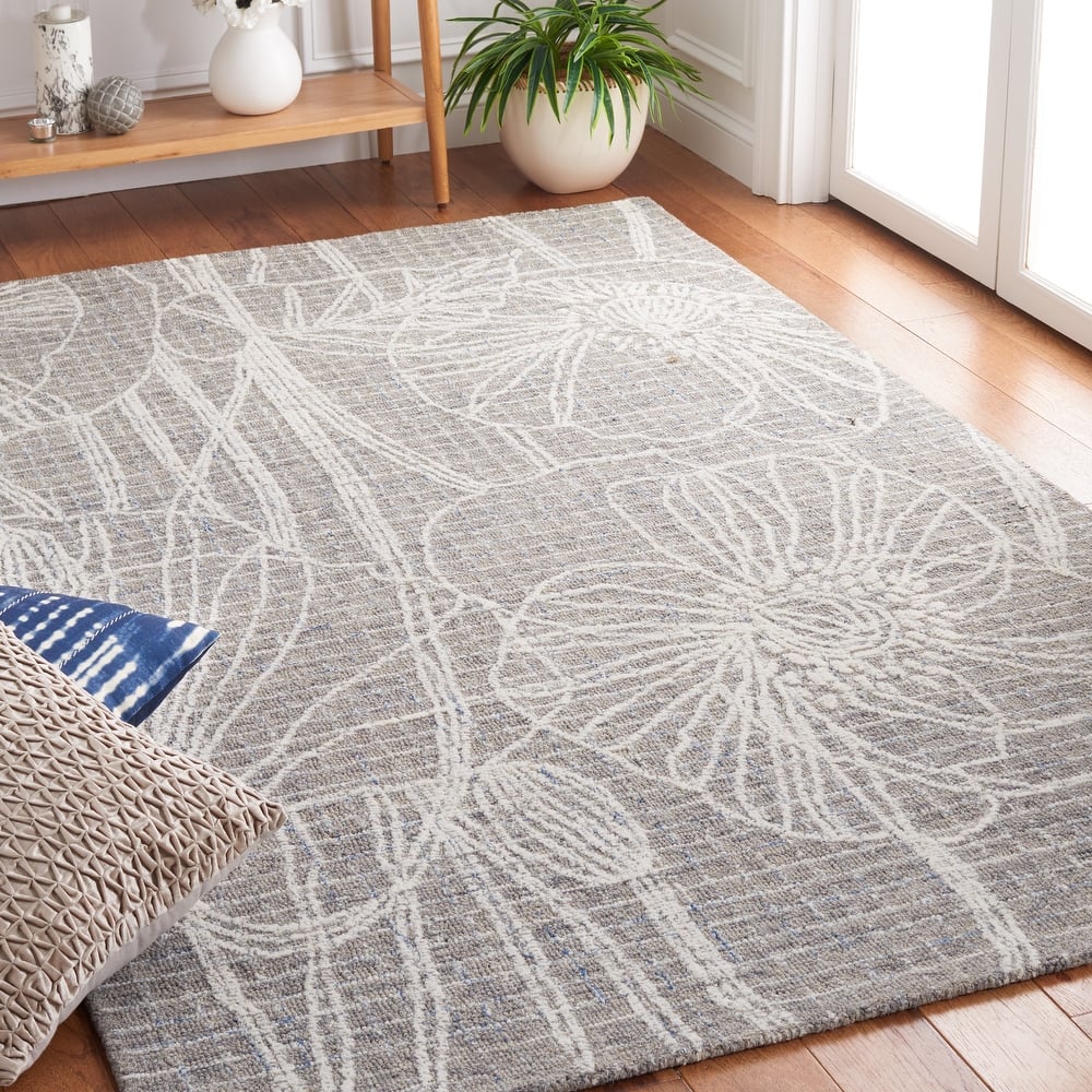 SAFAVIEH Handmade Metro Aldegonda Modern Floral Wool Rug
