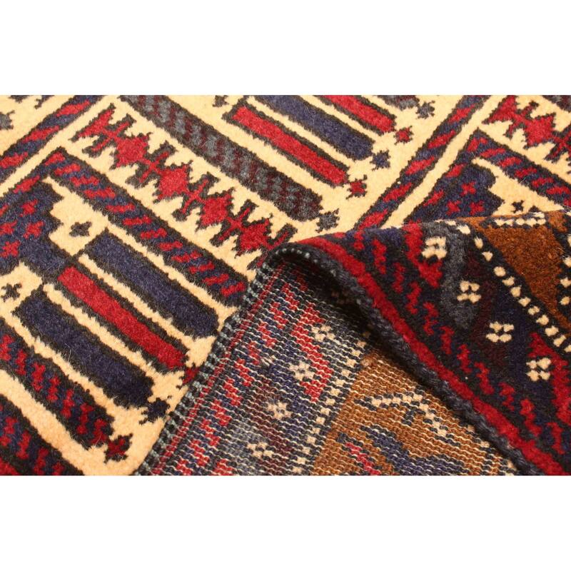 ECARPETGALLERY Hand-knotted Teimani Beige Wool Rug - 2'9 x 4'5