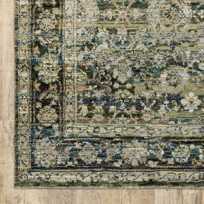 Style Haven Mohawk Faded Classic Border Area Rug