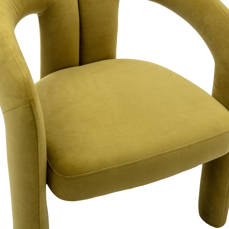 Set of 2 Contemporary Velvet Fabric Upholstered Accent Armchair