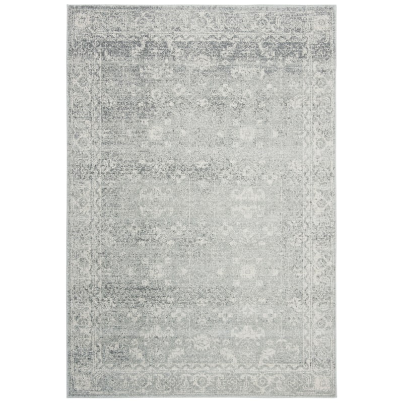 SAFAVIEH, Evoke Karola Vintage Boho Rug - 5'3" x 7'6" - Silver/Ivory