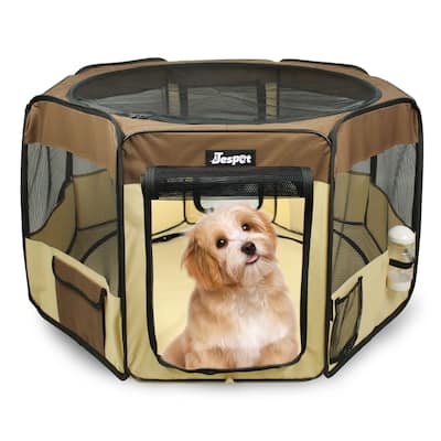 Jespet Soft-Sided Folding Dog & Cat Playpen