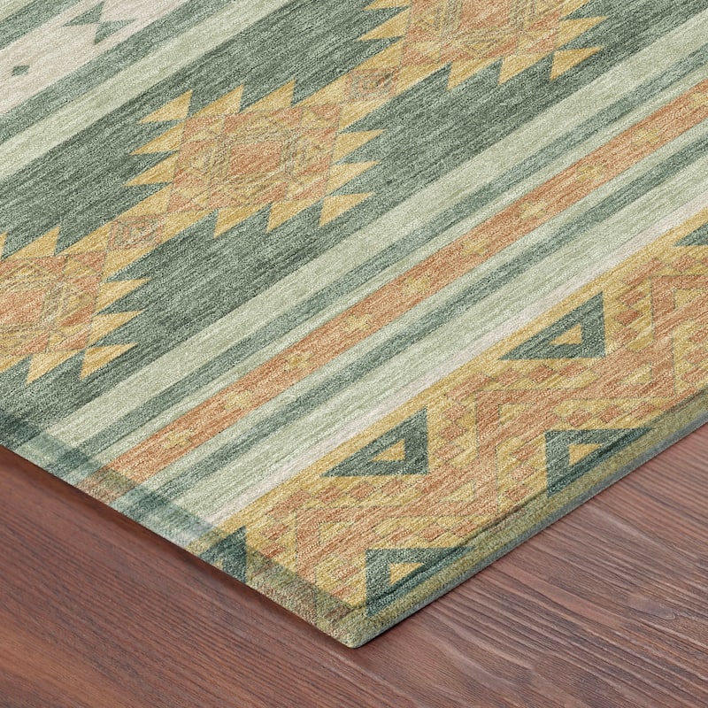 Machine Washable Indoor/ Outdoor Global Heston Chantille Rug