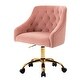 preview thumbnail 19 of 31, Modern Home Office Chair Velvet Swivel Armchair Chair with Soft Seat - 23.00 x 20.00 x 36.00 inch