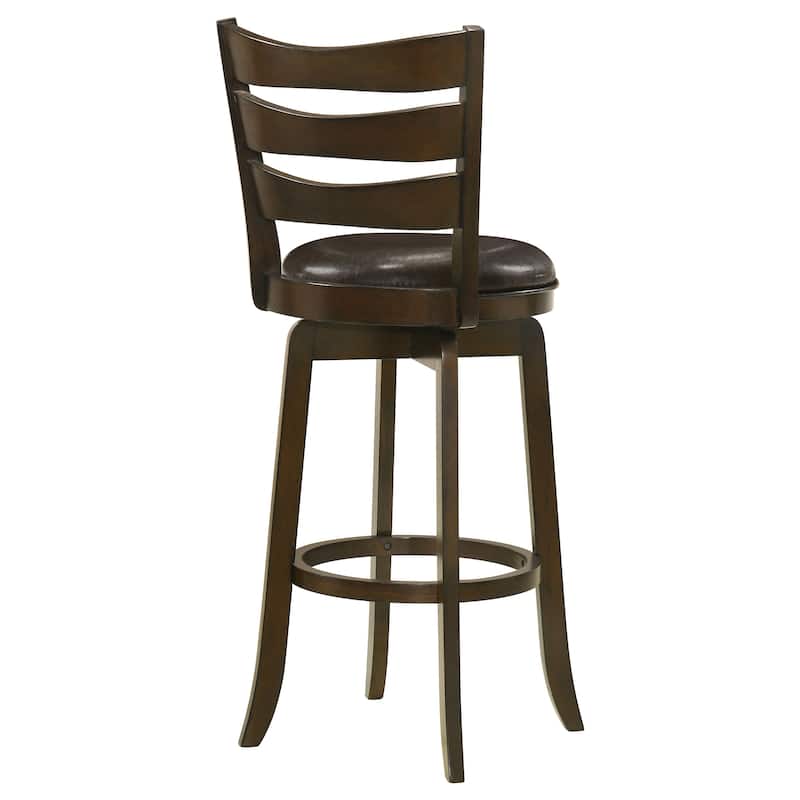 Murphy Wood Ladder Back Swivel Bar Chair