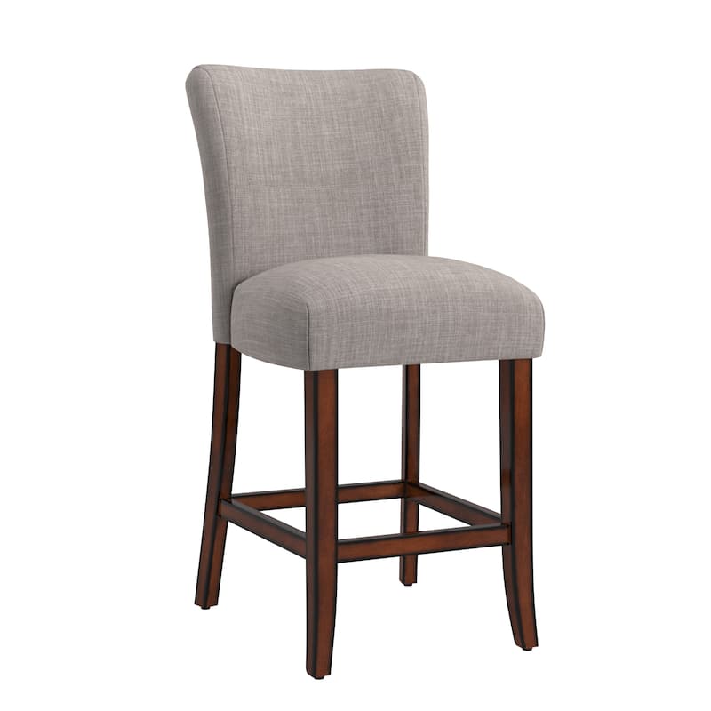 Parson Classic Linen Counter Height High Back Stools (Set of 2) by iNSPIRE Q Bold - Grey