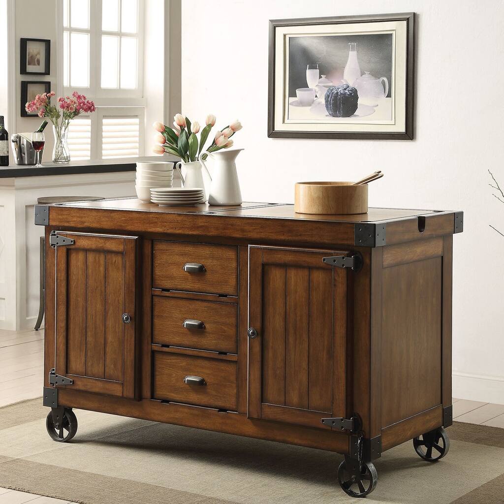 Kabili Antique Tobacco Kitchen Cart main image 0