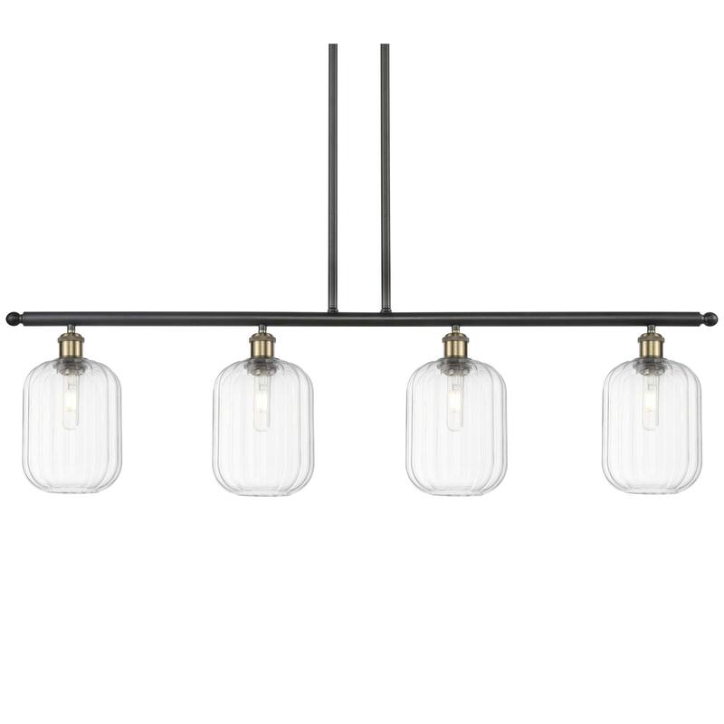 Innovations Lighting 516-4I-13-48 Preston Linear Preston 4 Light 48" - Black Antique Brass / Clear