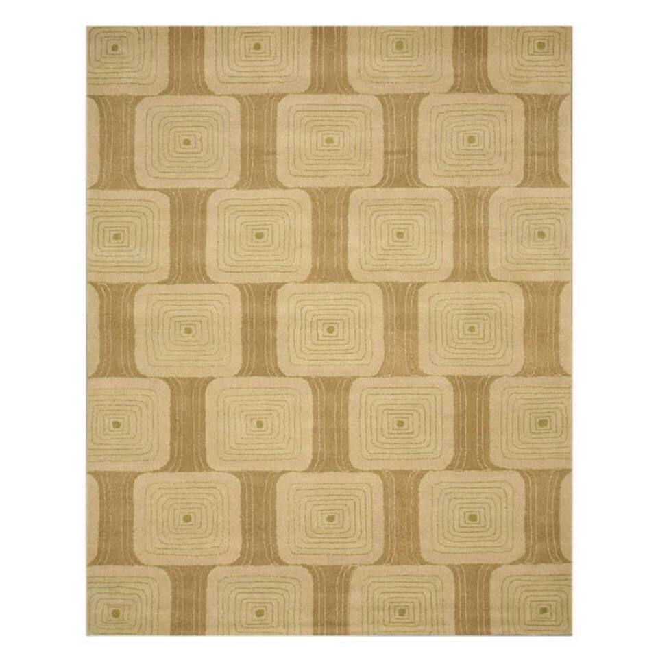 Brown Transitional Geometric Jerome Area Rug 8' x 10' Bed Bath