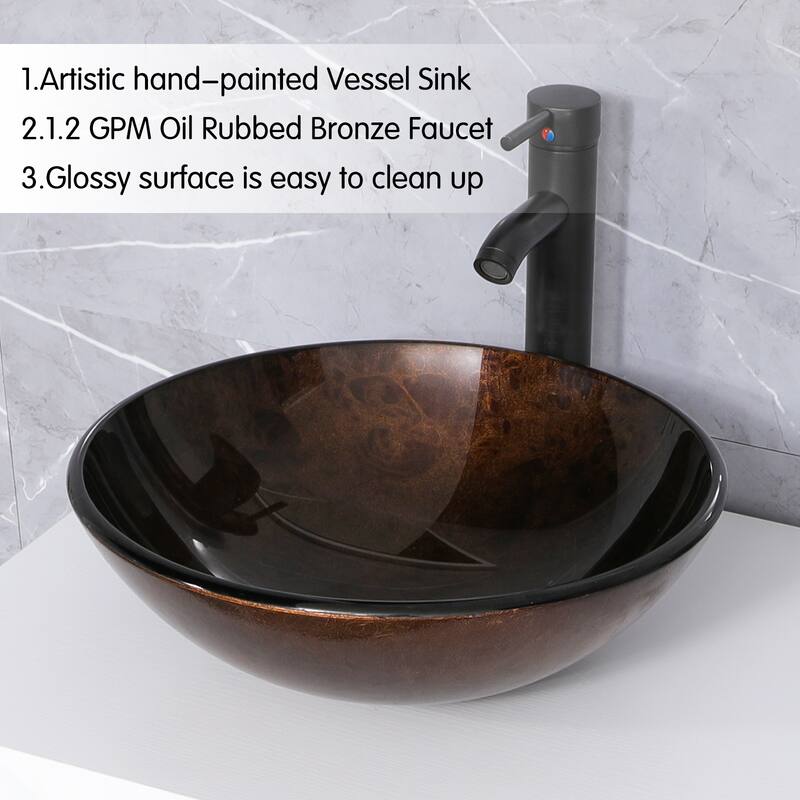 72" Bathroom Vanity Set with Vessel Sink Side Cabinet Combo